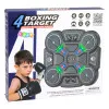 Interactive Musical Boxing Shield with LED Lights 3 Levels Black Galda un sporta spēles