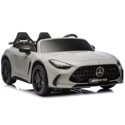 Gaiši pelēks Mercedes GT63 AMG DK-GT63 24 V akumulatora automobilis