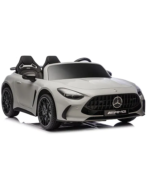 Gaiši pelēks Mercedes GT63 AMG DK-GT63 24 V akumulatora automobilis