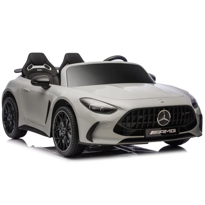 Gaiši pelēks Mercedes GT63 AMG DK-GT63 24 V akumulatora automobilis Elektriskās mašīnas bērniem