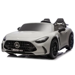 Gaiši pelēks Mercedes GT63 AMG DK-GT63 24 V akumulatora automobilis