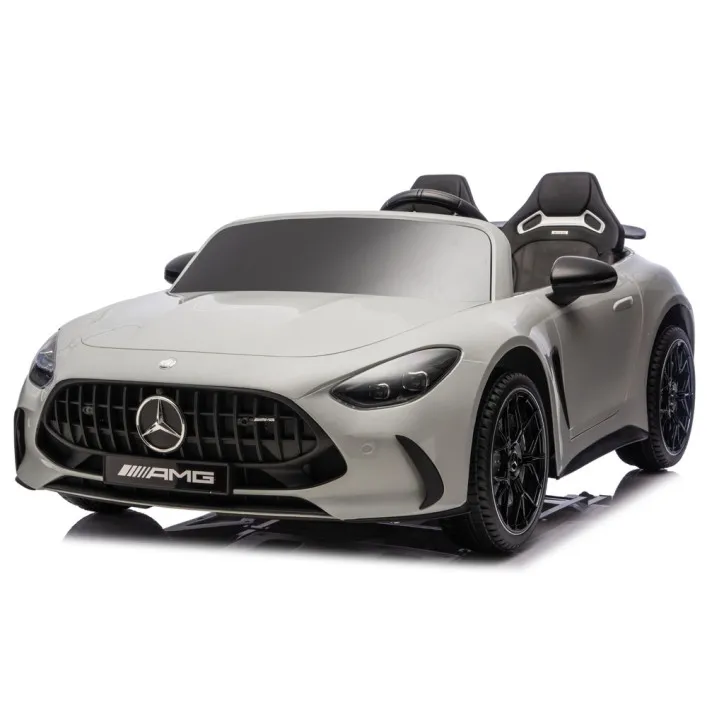 Gaiši pelēks Mercedes GT63 AMG DK-GT63 24 V akumulatora automobilis Elektriskās mašīnas bērniem