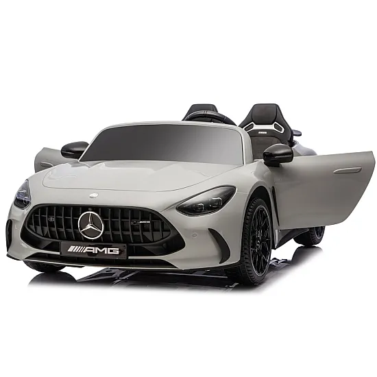 Gaiši pelēks Mercedes GT63 AMG DK-GT63 24 V akumulatora automobilis Elektriskās mašīnas bērniem