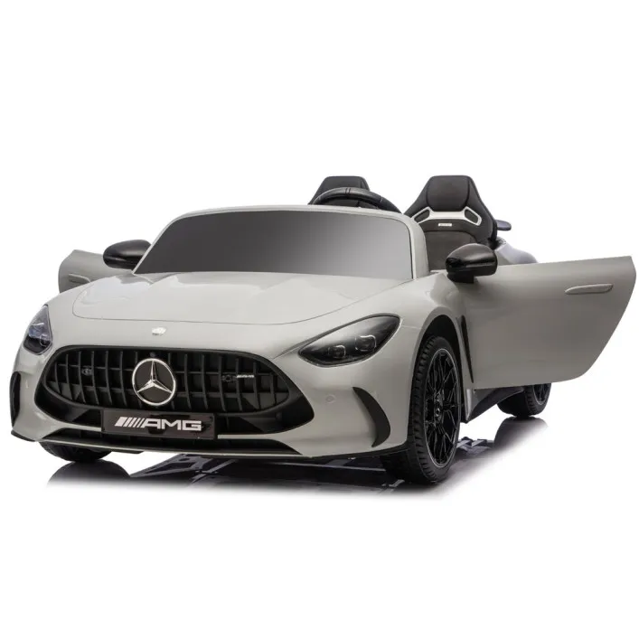 Gaiši pelēks Mercedes GT63 AMG DK-GT63 24 V akumulatora automobilis Elektriskās mašīnas bērniem