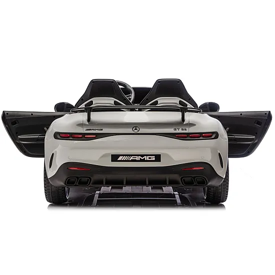 Gaiši pelēks Mercedes GT63 AMG DK-GT63 24 V akumulatora automobilis Elektriskās mašīnas bērniem