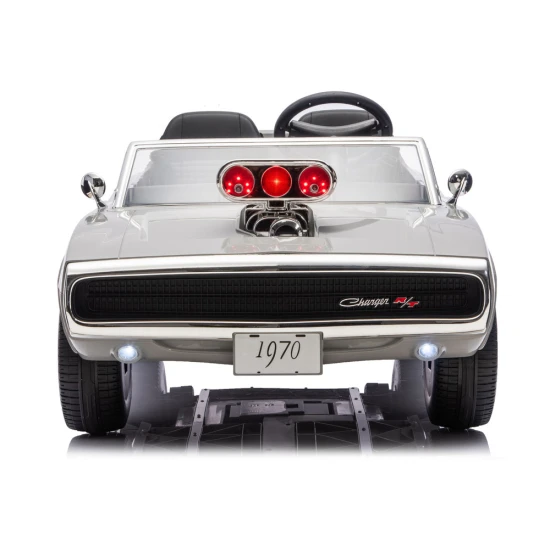 Akumulatora darbināms pelēks automobilis Dodge Charger R/T DLS-K12 Elektriskās mašīnas bērniem
