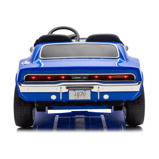 Akumulatora darbināma zila automašīna Dodge Charger R/T DLS-K12 Elektriskās mašīnas bērniem