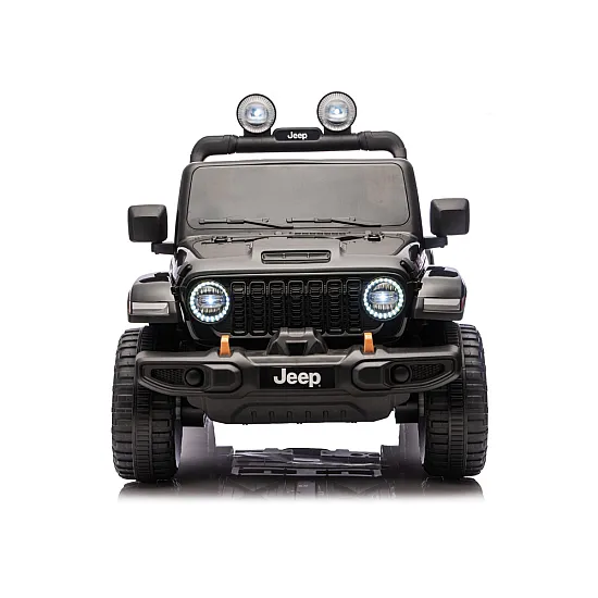 Juodas elektrinis automobilis Jeep Rubicon DK-JWR556 Elektrinės mašinėlės vaikams