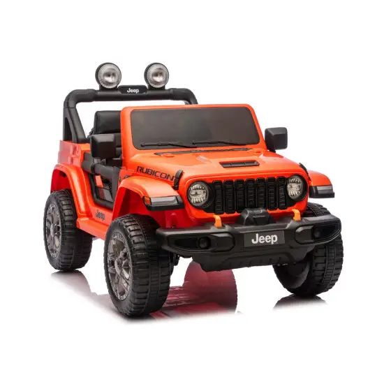 Oranžs elektriskais automobilis Jeep Rubicon DK-JWR556 Elektriskās mašīnas bērniem
