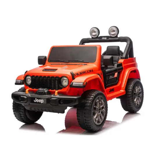 Oranžs elektriskais automobilis Jeep Rubicon DK-JWR556 Elektriskās mašīnas bērniem