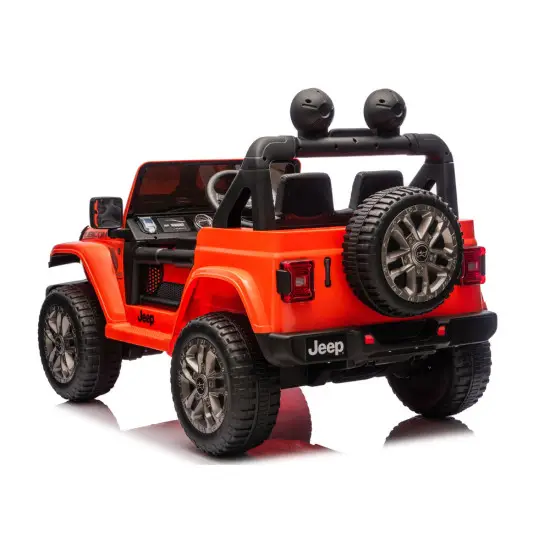 Oranžs elektriskais automobilis Jeep Rubicon DK-JWR556 Elektriskās mašīnas bērniem