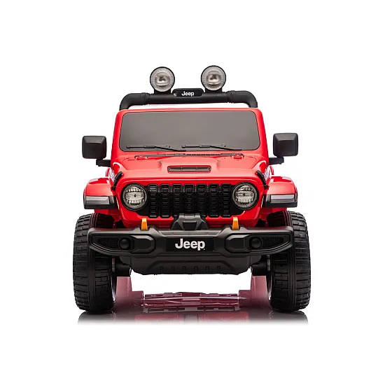 Raudonas elektrinis automobilis Jeep Rubicon DK-JWR556 Elektrinės mašinėlės vaikams