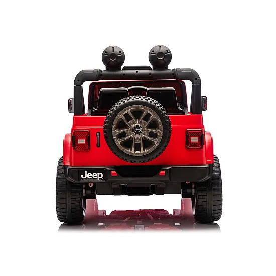 Raudonas elektrinis automobilis Jeep Rubicon DK-JWR556 Elektrinės mašinėlės vaikams