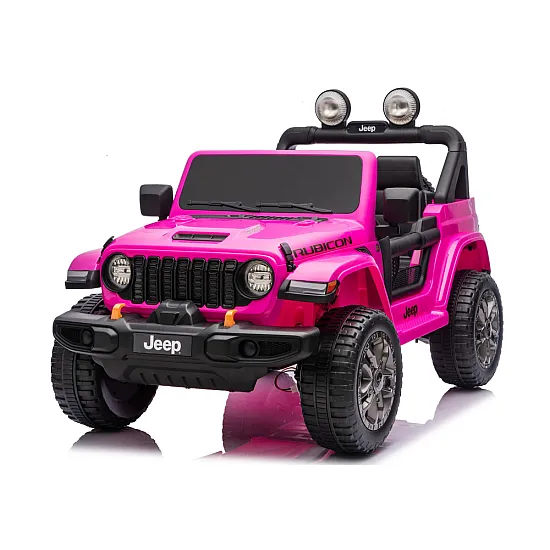 Rožinis elektrinis automobilis Jeep Rubicon DK-JWR556 Elektrinės mašinėlės vaikams