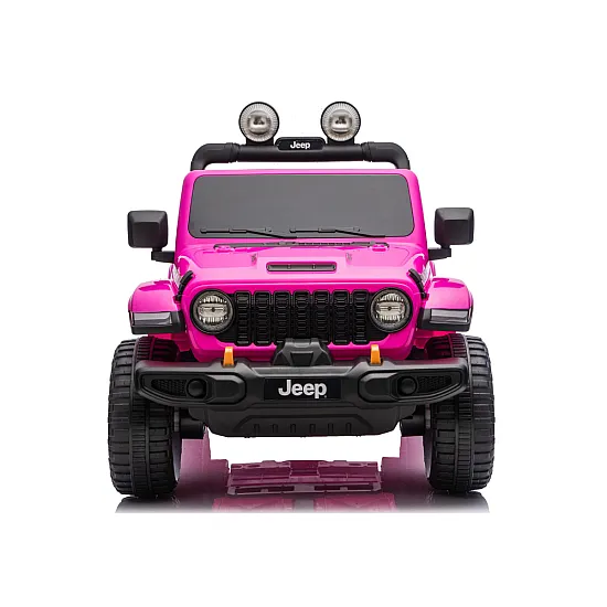 Rožinis elektrinis automobilis Jeep Rubicon DK-JWR556 Elektrinės mašinėlės vaikams