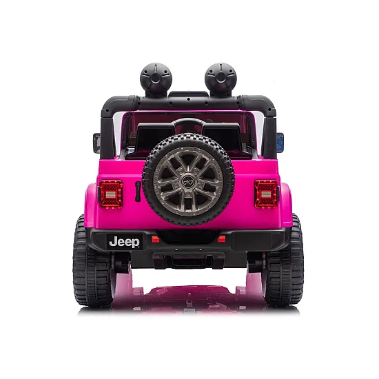 Rožinis elektrinis automobilis Jeep Rubicon DK-JWR556 Elektrinės mašinėlės vaikams