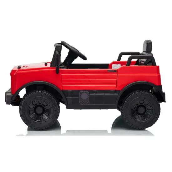 Akumulatora darbināma sarkana automašīna Mercedes Unimog HM7588 Elektriskās mašīnas bērniem