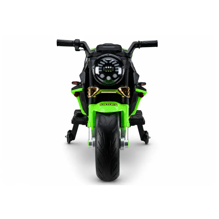 XW-07 – ar baterijām darbināms zaļais motocikls