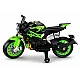 XW-07 baterijomis maitinamas žalias motociklas