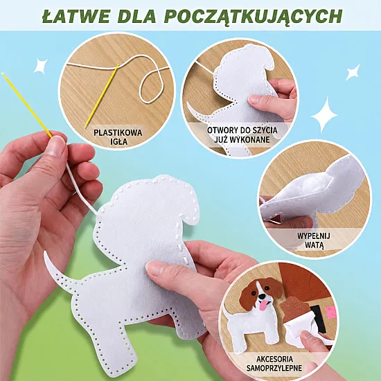 Kūrybinis minkštų žaislų rinkinys 6 vnt.