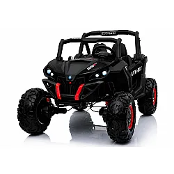 Jeep XMX603 akumulatora darbināma melna automašīna