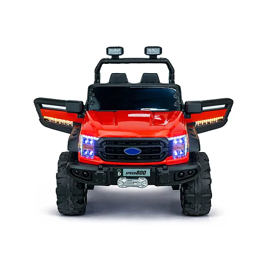 Sarkana akumulatora automašīna 4x4 22F