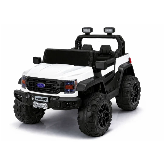 4x4 akumulatora darbināms balts automobilis 22F 12 V Elektriskās mašīnas bērniem