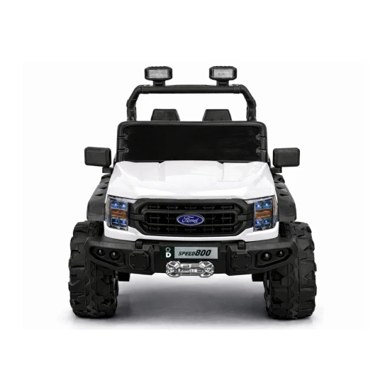 4x4 akumulatora darbināms balts automobilis 22F 12 V Elektriskās mašīnas bērniem