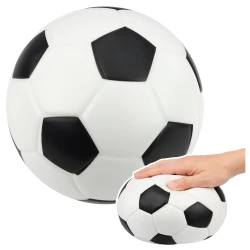Mīksts putu plastmasas futbola bumba mešanai un sitienam Melna un balta 20 cm