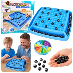 Zila magnētiskā stratēģijas galda spēle ar bumbiņām, 40 gab.