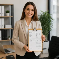 Medinis dokumentų laikiklis su A4 formato popieriaus laikikliu