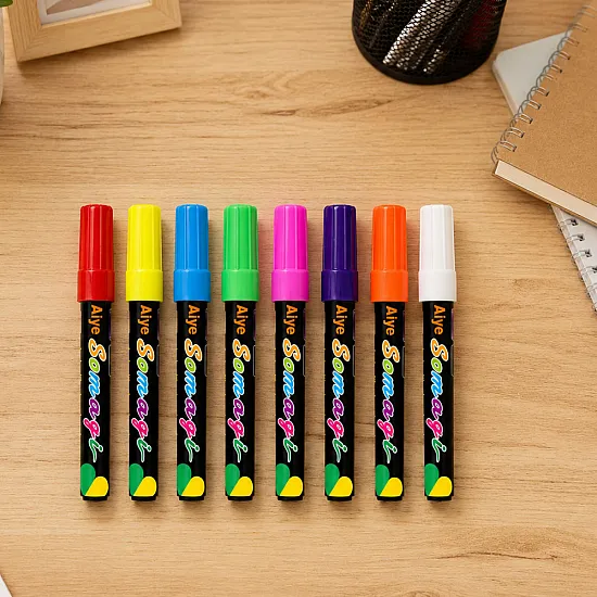 Neoninių spalvų žymeklių rinkinys 8 vnt.