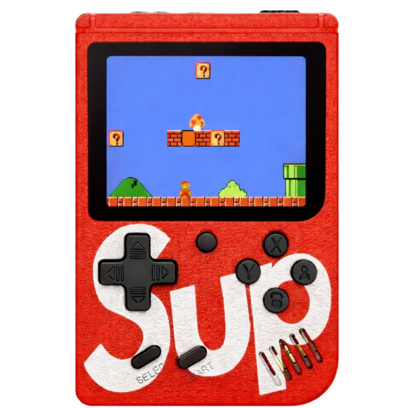 Red Retro Sup 400 spēles LCD 8 bitu elektronisko spēļu konsole Galda un sporta spēles
