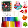 24 krāsu plastilīna komplekts ar modelēšanas rīkiem