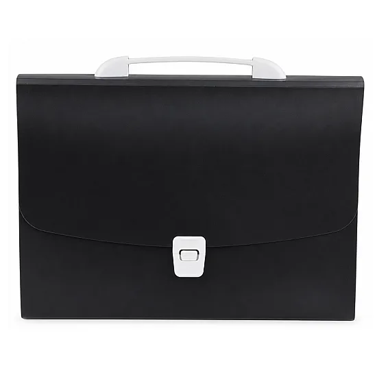 A4-size document folder with 13 compartments