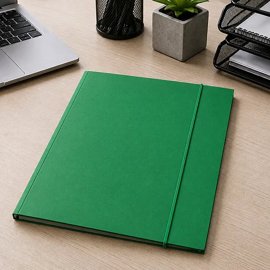 Green A4 Cardboard Document Folder