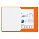 Orange A4 Cardboard Document Folder
