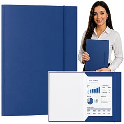 Blue A4 Cardboard Document Folder
