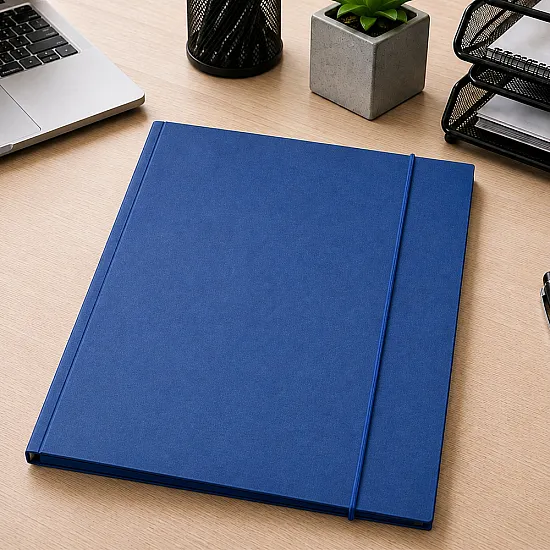 Blue A4 Cardboard Document Folder