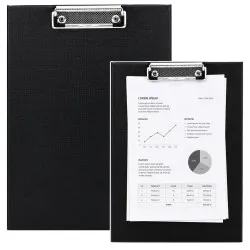 Black A4-size document folder