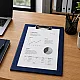 Blue A4-sized document folder