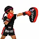 Boksa sporta komplekts: cimdi un treniņu spilventiņš 2-in-1 MUAY THAI