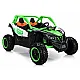 Ar baterijām darbināms zaļš bērnu buggy KKL-808