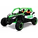 Ar baterijām darbināms zaļš bērnu buggy KKL-808