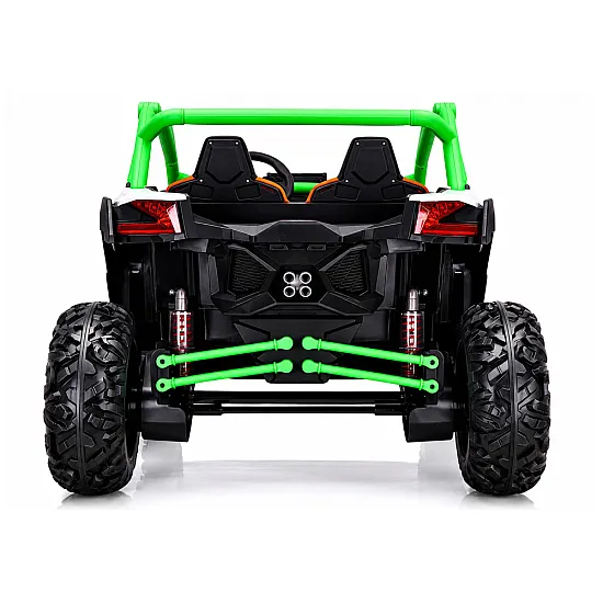 Ar baterijām darbināms zaļš bērnu buggy KKL-808