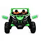 Ar baterijām darbināms zaļš bērnu buggy KKL-808
