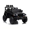 Bērnu melns akumulatora darbināms visurgājējs Jeep Rubicon DK-JWR558