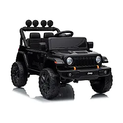 Vaikiškas juodas akumuliatorinis visureigis Jeep Rubicon DK-JWR558