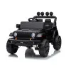 Bērnu melns akumulatora darbināms visurgājējs Jeep Rubicon DK-JWR558