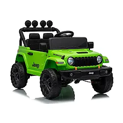 Vaikiškas žalias akumuliatorinis visureigis Jeep Rubicon DK-JWR558